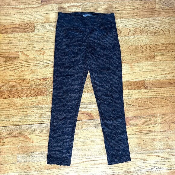 (SOLD) Elliot Lauren control stretch black & brown spot pull-on mid-rise pant - Picture 1 of 10